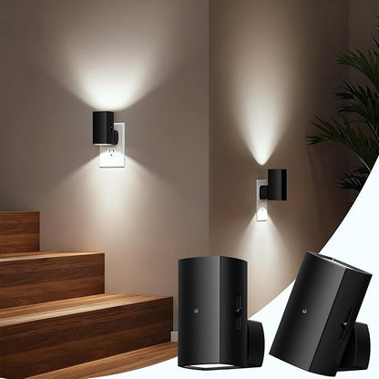 Brightown 2 Pack Black Night Lights Plug into Wall, Modern Night Light - Image 9