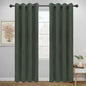 Easy-Going Blackout Curtains for Bedroom, Solid Thermal Insulated Grommet and by Easy-Going