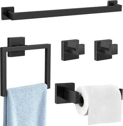 gypie bathroom accessories set wall mounted, 5-piece 24in, main product view
