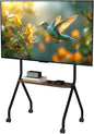 CVDF Rolling TV Stand for 49-75 Inch LCD LED OLED Flat/Curved Panel Screen TVs by CVDF