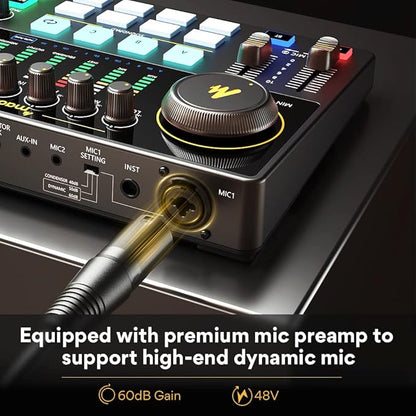 MAONO Audio Interface, MaonoCaster 10-Channel Podcast mixer - Image 2