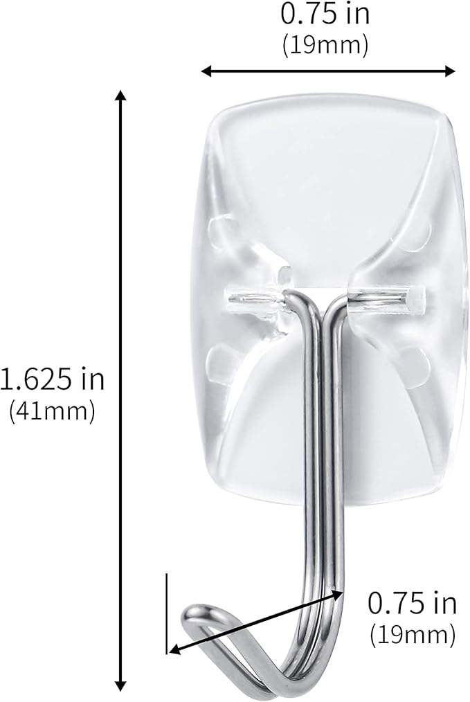 100 Small Hooks+120 Removable Strips, Damage-Free Utility Hooks, Heavy Duty - Image 2