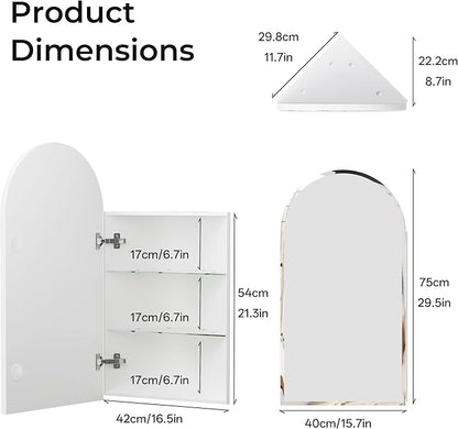 LED Corner Medicine Cabinet - Image 2