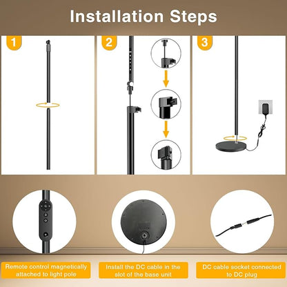 LitONES Ring Light with Stand, 15W Dimmable Zoom Lighting - Image 6