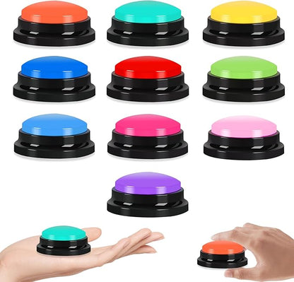 10 Pcs Recordable Answer Buzzers Button Answer Buzzers Game Show Buzzer by yisncka