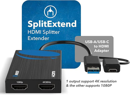 OREI SplitExtend HDMI Splitter Extended Display - Image 2