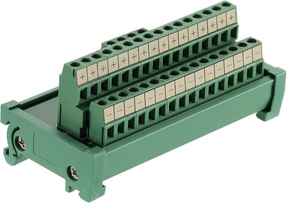 ANMBEST 2 in 16 Out Terminal Blocks Module, 25A DIN Rail and Panel Mounting by ANMBEST
