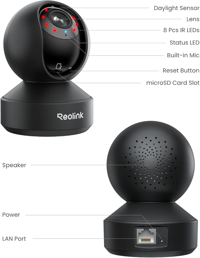 REOLINK Smart 4K UHD Pan & Tilt Dual-Band Wi-Fi 6 Indoor Security Camera - Image 9