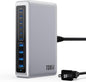 730W USB C Charger Block, GaN IV Fast Charging Station Hub 10 Ports, QC4.0+3 PD by LanLuk