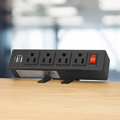 HHSOET Desk Clamp Power Strip, Desktop Power Outlet Clamp Mount - Image 7