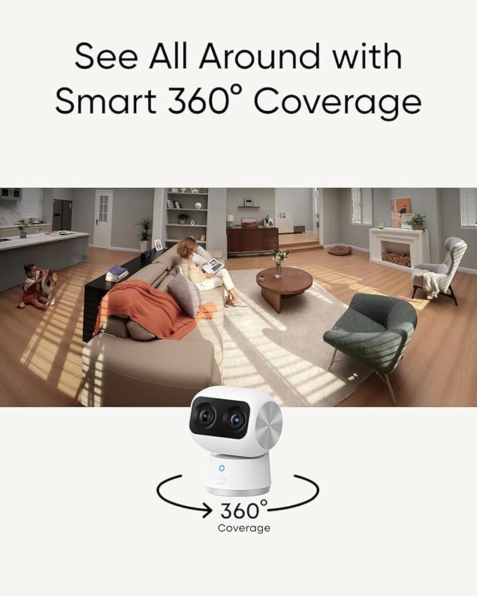 eufy Security Indoor Cam S350, Dual Cameras, 4K UHD Security Camera - Image 3