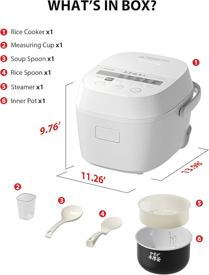 TOSHIBA OriginTaste Rice Cooker 10-Cup Uncooked, Fuzzy Logic, 15-in-1 Functions - Image 2