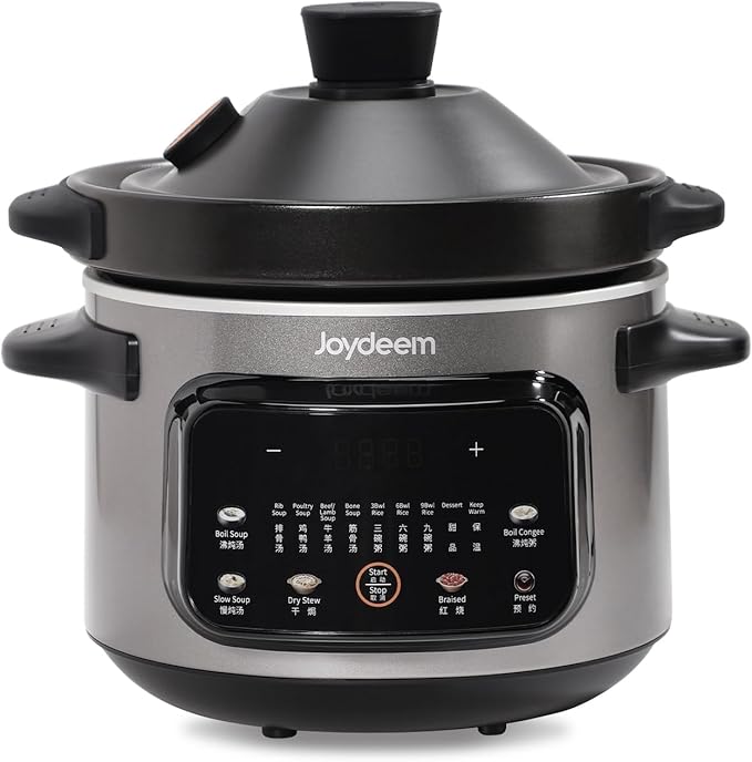 Joydeem 4 Quart Electric Stew Pot, 500W Multi-Functional Cooking Pot by JOYDEEM