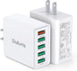 50W USB Wall Charger Block, Android Phones by Dulums