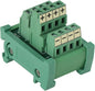 ANMBEST 2 in 4 Out Terminal Blocks Module, DIN Rail and Panel Mounting Power by ANMBEST