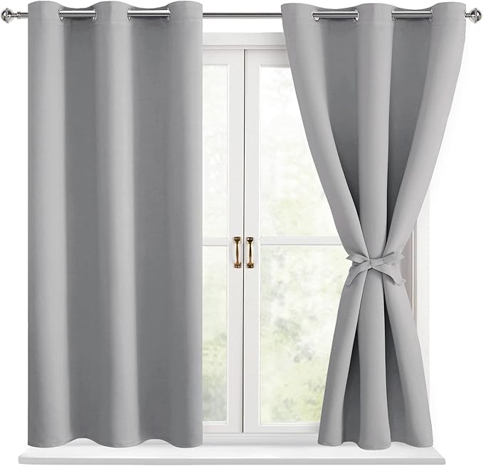Hiasan Short Blackout Curtains for Bedroom by Hiasan