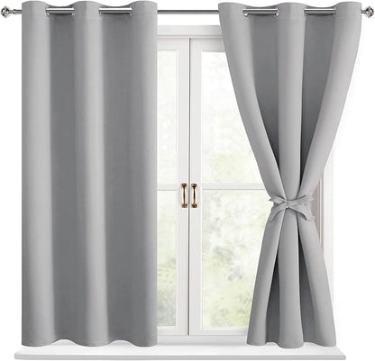 Hiasan Short Blackout Curtains for Bedroom by Hiasan