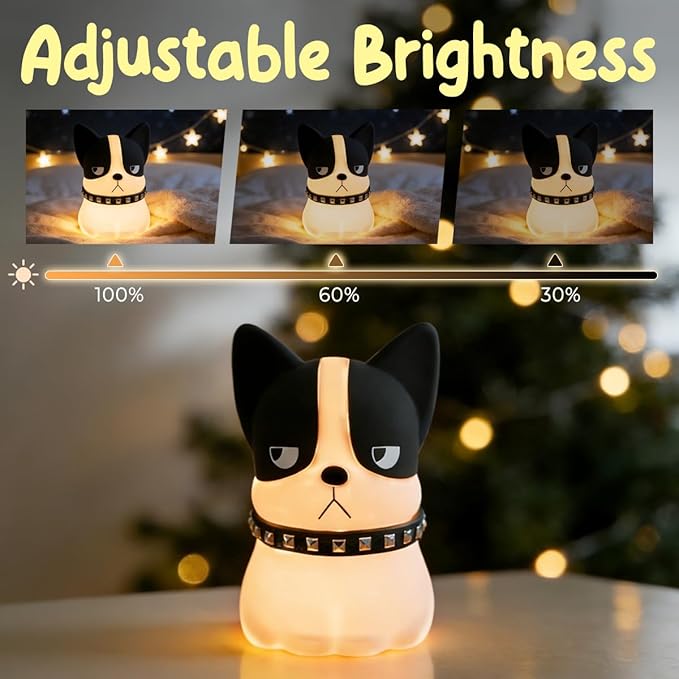 Dog Night Light, Cute Dog Night Light Gifts, Soft Silicone Lamp - Image 4