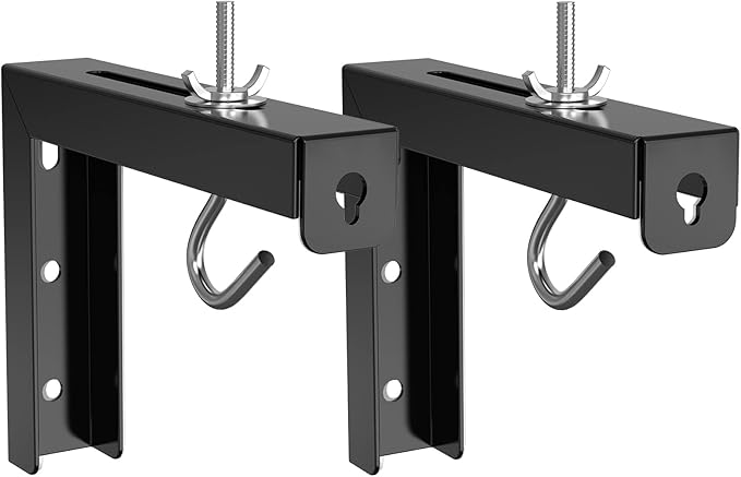 WALI Universal Projector Screen Ceiling Mount, Wall Hanging Mount L-Brackets by WALI
