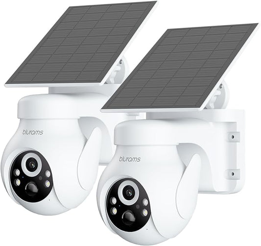 blurams 2K Solar Outdoor Camera Wireless, 360° PTZ Security Cameras Wireless by Blurams