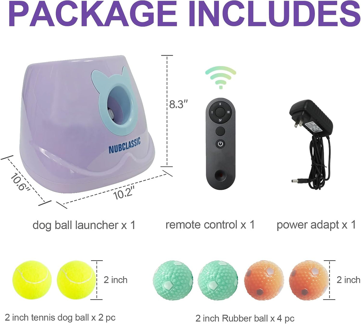 automatic dog ball launcher tennis ball thrower machine shown in use