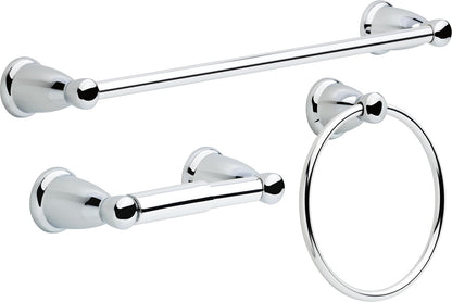 franklin brass 3-piece polished chrome bathroom set towel, main product view