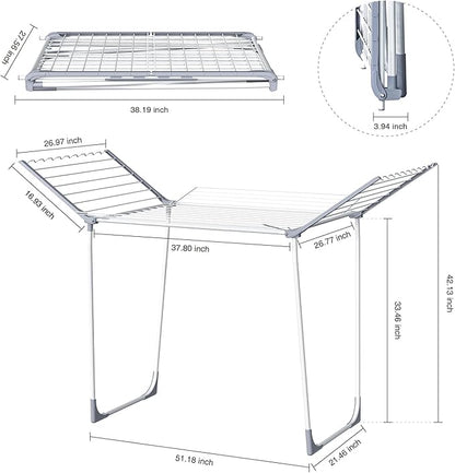 Unkqan Clothes Drying Rack, Foldable Laundry Rack - Image 2