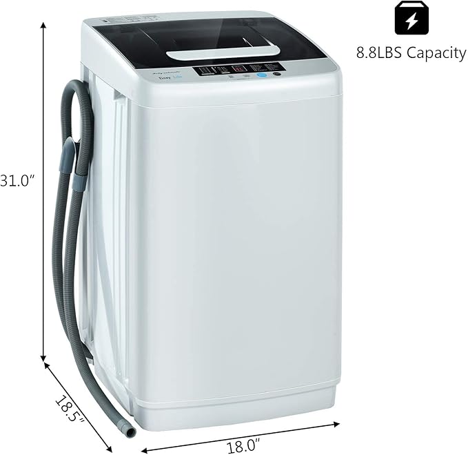 Giantex Full Automatic Washing Machine, 2 in 1 Portable Laundry Washer - Image 7