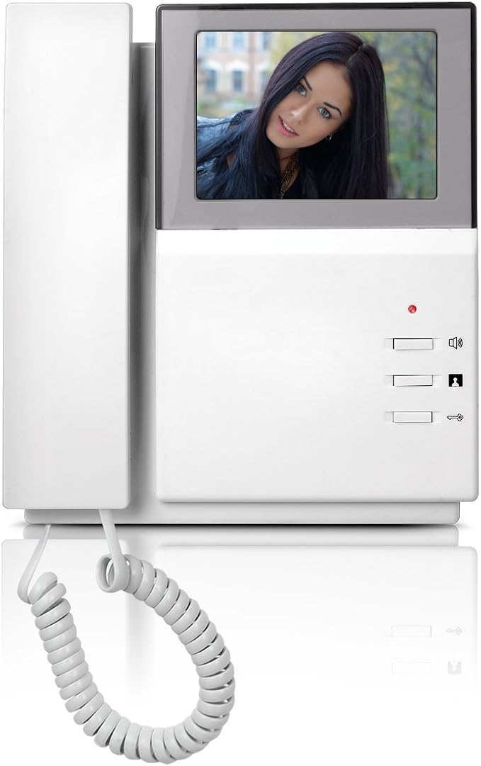 AMOCAM Video Door Phone System, 4.3 Inches Clear LCD Monitor Wired Video - Image 8
