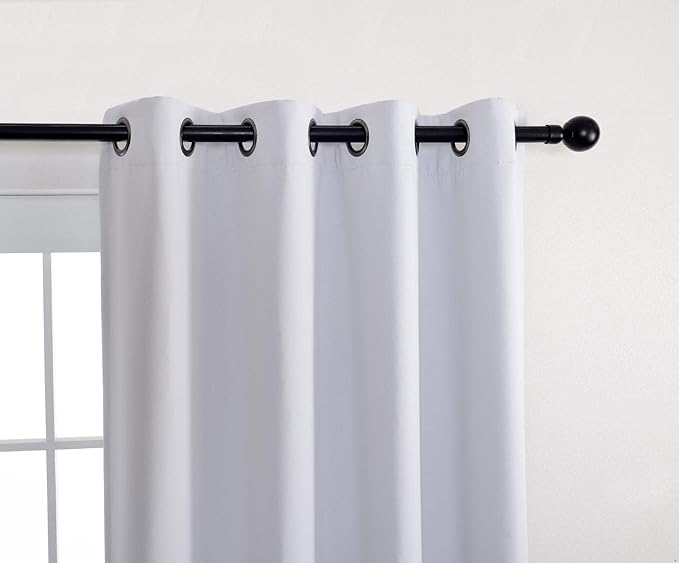 MIUCO Room Darkening Thermal Insulated Grommet Window Blackout Curtains Panels - Image 5