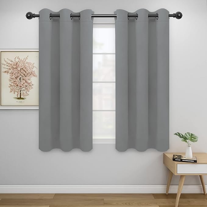 Easy-Going Blackout Curtains for Bedroom, Solid Thermal Insulated Grommet and by Easy-Going