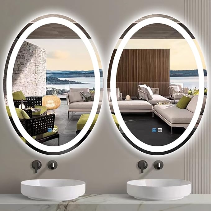 24 x 32 Inch Oval Vanity Mirror - Image 7