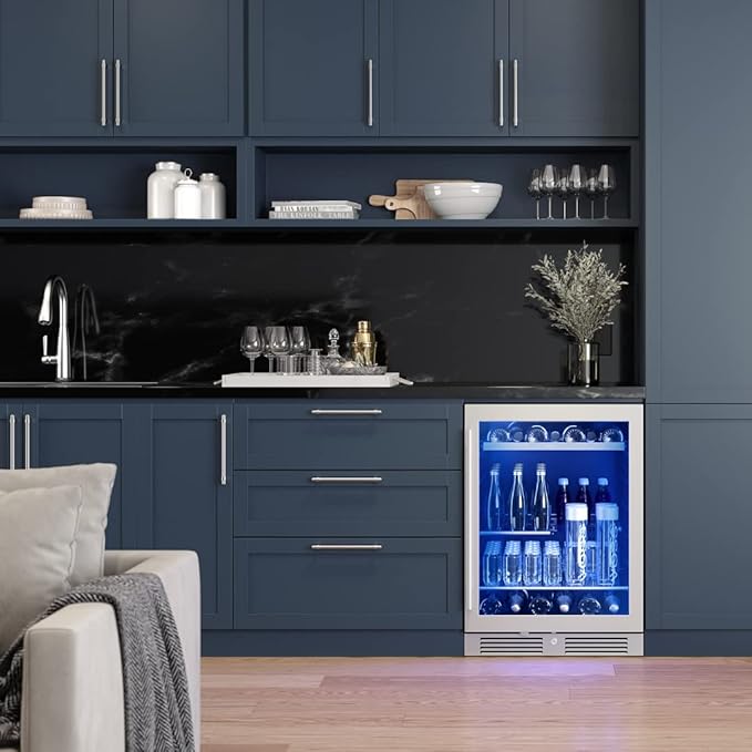 Zephyr Presrv 24 Inch Beverage and Wine Fridge Single Zone Under Counter - Image 7