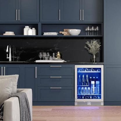 Zephyr Presrv 24 Inch Beverage and Wine Fridge Single Zone Under Counter - Image 7