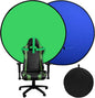 Portable Blue Green Screen Chair, 57 in Greenscreen Backdrop by PhotoStudio%E2%80%BABackgrounds