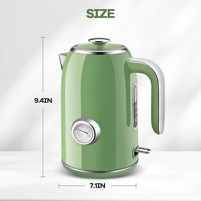 Pukomc Electric Kettle, 1.7L Stainless Steel Electric tea kettle - Image 6