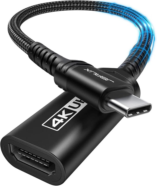 JSAUX USB C to HDMI Adapter, 4K USB Type C to HDMI Female Adapter Compatible by JSAUX