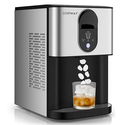 COSTWAY Self Dispensing Nugget Ice Maker Countertop, 56 Lbs/24H Soft Chewable by COSTWAY