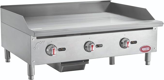 Kratos 36" Wide Commercial Countertop Griddle, Gas Hot Plate by Kratos