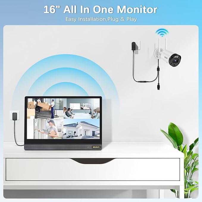 【All-in-One Security System】 5MP Outdoor Wireless Security Camera System - Image 5