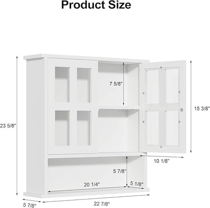 Modern Hanging Bathroom Cabinet, Sturdy Wooden Medicine Cabinet - Image 2