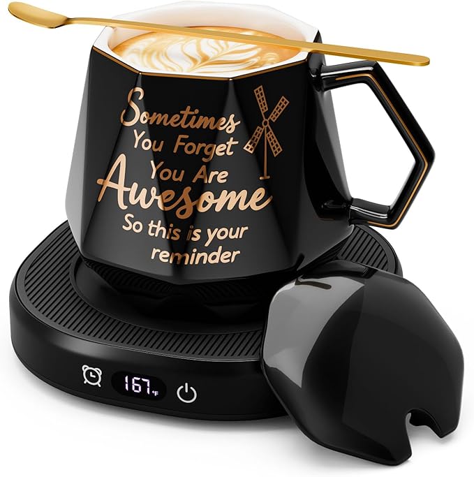 You're Awesome Coffee Mug Warmer Set, Smart Electric Coffee Cup Warmer by SmartTool%E2%80%A2BetterLife