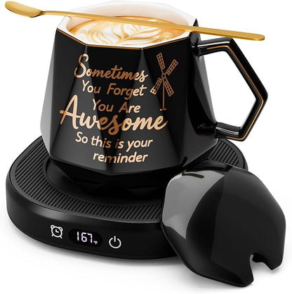 You're Awesome Coffee Mug Warmer Set, Smart Electric Coffee Cup Warmer by SmartTool%E2%80%A2BetterLife