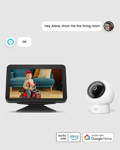 youkey Indoor Camera 2.5K, No Monthly Fees, Pan & Tilt, 360° Dog/Pet Camera - Image 9