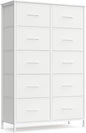 SONGMICS Dresser for Bedroom, Chest of Drawers, 10 Non-Woven Fabric Drawers by SONGMICSbySONGMICSHOME