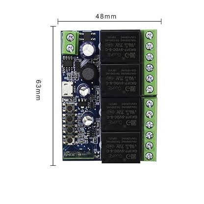 Ewelink WiFi Wireless Smart Relay Module USB 5v 4 Channel Inching Self-Lock - Image 9