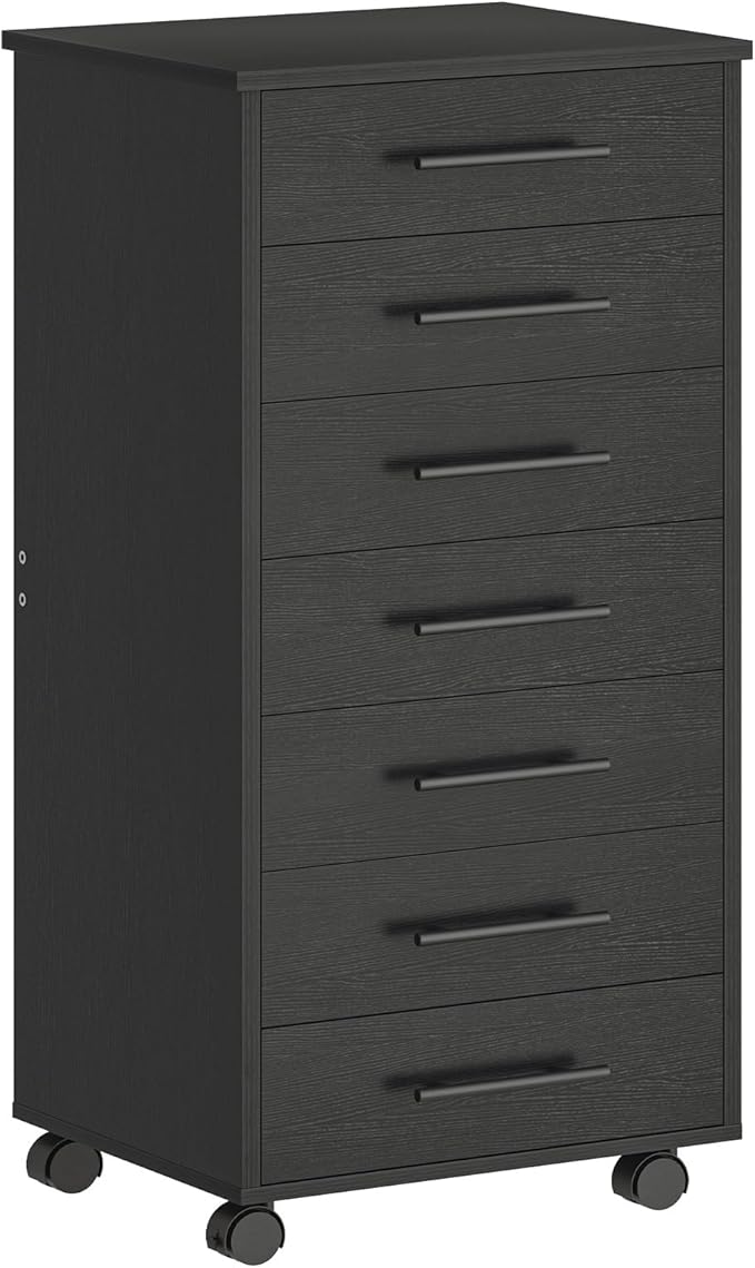 HOOBRO 7-Drawer File Cabinet, Wooden Office Cabinet by HOOBRO