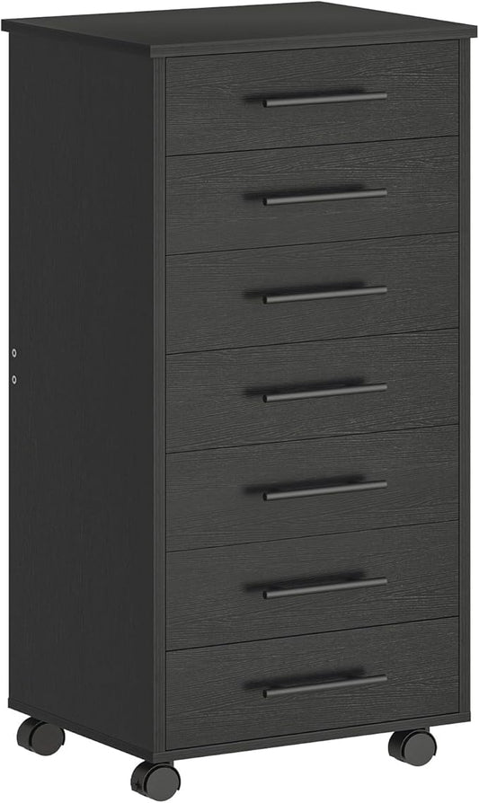 HOOBRO 7-Drawer File Cabinet, Wooden Office Cabinet by HOOBRO