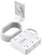 Power Strip Surge Protector 20ft Extension Cord, SMNICE Flat Plug by SMNICE