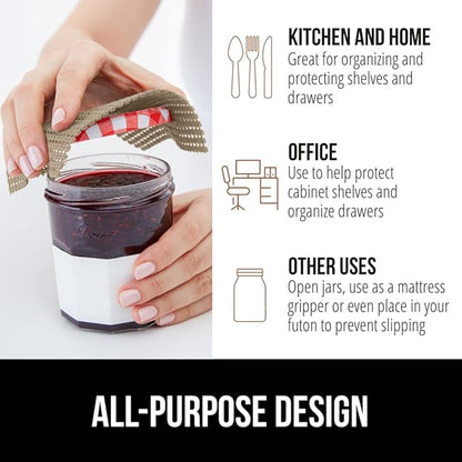 GORILLA GRIP powerGRIP Drawer Shelf and Cabinet Liner, Thick Strong Hold - Image 5